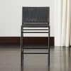 Bounce Black Woven Counter Stool 1 Bounce Black Woven Counter Stool -Chic Living Shop KMBounceWovenCntrstl24inBlkSHF20 1x1