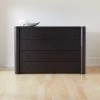 Port Low 4-Drawer Blackened Walnut Wood Dresser -Chic Living Shop KMPortBlckndWdShrtDresserSHS21 1x1