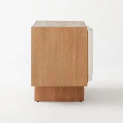 Kibo Steel And Oak Wood Media Console 42.5'' -Chic Living Shop KiboCredenzaSDSSF21