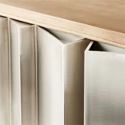 Kibo Steel And Oak Wood Media Console 83'' -Chic Living Shop KiboLargeMediaCredenzaAV2SSF22