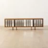 Kibo Steel And Oak Wood Media Console 83'' -Chic Living Shop KiboLargeMediaCredenzaSHF22
