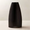 Kinsale Black Teak Wood Vase -Chic Living Shop KinsaleBlackTeakVaseSHF23