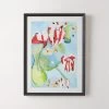 'La Courtine Floral' Framed Giclee Art Print 18"x24" -Chic Living Shop LaCourtineFloral18x24inSHS23
