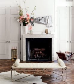 Firewood Tote -Chic Living Shop LaStrizzaLeatherBenchBolsterSP18