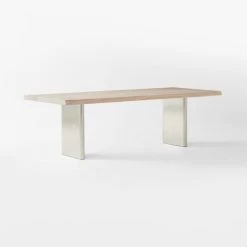 Landscape Live Edge White Washed Wood Dining Table -Chic Living Shop LandscapeLvEdgWtWhWdDnTb3QSSS22