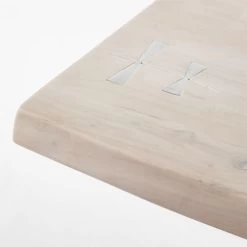 Landscape Live Edge White Washed Wood Dining Table -Chic Living Shop LandscapeLvEdgWtWhWdDnTbAVSSS22