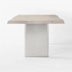 Landscape Live Edge White Washed Wood Dining Table -Chic Living Shop LandscapeLvEdgWtWhWdDnTbSDSSS22