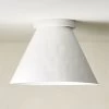 Lani White Flush Mount Light 1 Lani White Flush Mount Light -Chic Living Shop LaniPlasterFlushMountROS22