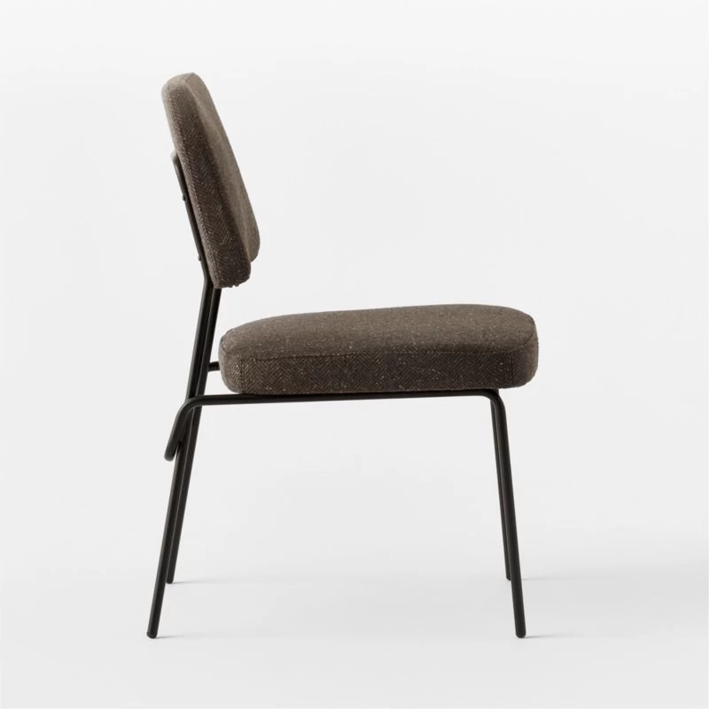 Laze Brown Upholstered Dining Chair 6 Laze Brown Upholstered Dining Chair - Image 4