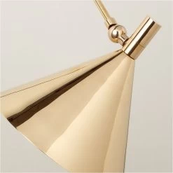 Leda Polished Brass Articulating Wall Sconce -Chic Living Shop LedaPldBrsArtcltngSconceAVSHF22