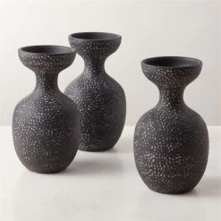 Leroi Black Terracotta Vase -Chic Living Shop LeroiBlackVaseAV2SHF23