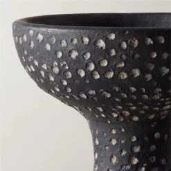 Leroi Black Terracotta Vase -Chic Living Shop LeroiBlackVaseAVSHF23