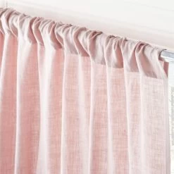 Smoky Mauve Linen Window Curtain Panel 48"x84'' 10 Smoky Mauve Linen Window Curtain Panel 48"x84'' -Chic Living Shop LinenAdobeRoseCrtn96PnlAV2SHF23