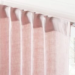 Smoky Mauve Linen Window Curtain Panel 48"x84'' 9 Smoky Mauve Linen Window Curtain Panel 48"x84'' -Chic Living Shop LinenAdobeRoseCrtn96PnlAV3SHF23