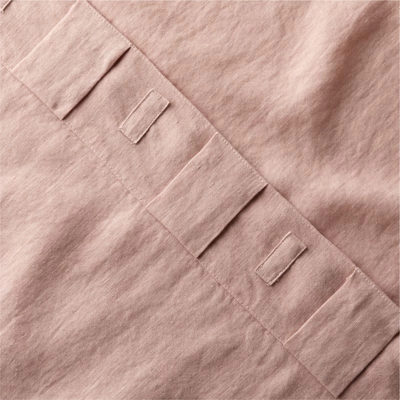 Smoky Mauve Linen Window Curtain Panel 48"x84'' 7 Smoky Mauve Linen Window Curtain Panel 48"x84'' - Image 5