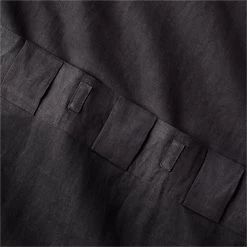 EUROPEAN FLAX™-Certified Linen Black Window Curtain Panel 48''x84'' -Chic Living Shop LinenBlack96CurtainPnlAV3SHS23