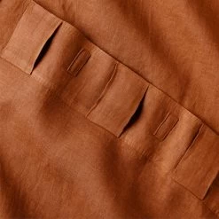 Glazed Ginger Linen Window Curtain Panel 48''x84'' -Chic Living Shop LinenGlazedGinger96PanelAV3SHS23