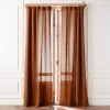 Glazed Ginger Linen Window Curtain Panel 48''x84'' 2 Glazed Ginger Linen Window Curtain Panel 48''x84'' -Chic Living Shop LinenGlazedGinger96PanelSHS23