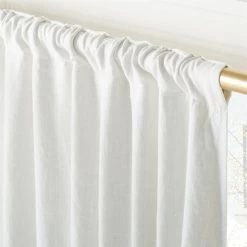 Warm White Linen Window Curtain Panel 48"x84'' -Chic Living Shop LinenIvryBlkOutCrtn96PnlAV2SHF23 1