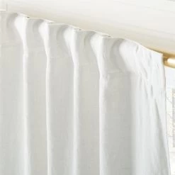 Warm White Linen Blackout Window Curtain Panel 48"x84'' -Chic Living Shop LinenIvryBlkOutCrtn96PnlAV3SHF23