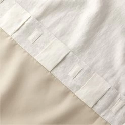 Warm White Linen Window Curtain Panel 48"x84'' -Chic Living Shop LinenIvryBlkOutCrtn96PnlAV4SHF23 1