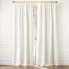 Warm White Linen Window Curtain Panel 48"x84''