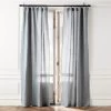 Lead Blue Linen Window Curtain Panel 48''x84'' -Chic Living Shop LinenLead96PanelSHS23