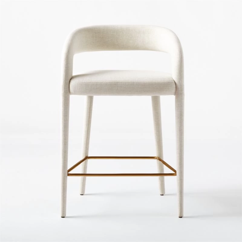 Lisette White Counter Stool 4 Lisette White Counter Stool - Image 2
