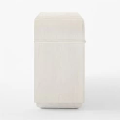 Lobos 6-Drawer White Wood Dresser -Chic Living Shop LobosAshNLthrLowDresserSDSSS23