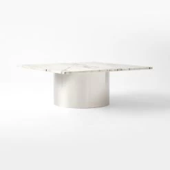 Luca White Marble Coffee Table -Chic Living Shop LucaWhiteMrblTpCffTbl3QSSF22