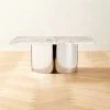 Luca White Marble Coffee Table -Chic Living Shop LucaWhiteMrblTpCffTblSHF22