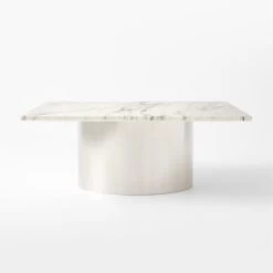 Luca White Marble Coffee Table -Chic Living Shop LucaWhiteMrblTpCffTblSOSSF22