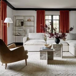 T Short Marble Side Table -Chic Living Shop LuminWhiteLinenSectionalAG21 1x1