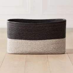Luna Braided Two-Toned Storage Basket