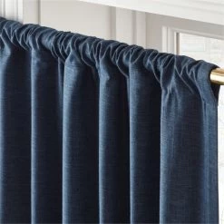 Mali Sea Storm Silk Viscose Window Curtain Panel 48''x84'' -Chic Living Shop MaliSilkSeaStorm96PanelAVSHS23