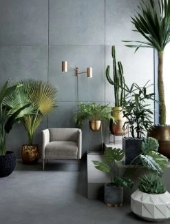 Liquid Hammered Brass Storage Basket Large -Chic Living Shop MaraisShadowGreyVelvetArmchairJN19