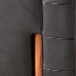 Marconi Tufted Black Leather Accent Chair -Chic Living Shop MarconiBlkLthrTfftdChairAVSSF22