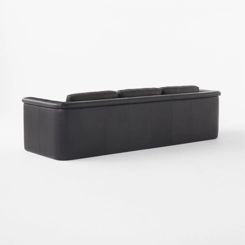 Mardones Black Leather Sofa 7 Mardones Black Leather Sofa - Image 5