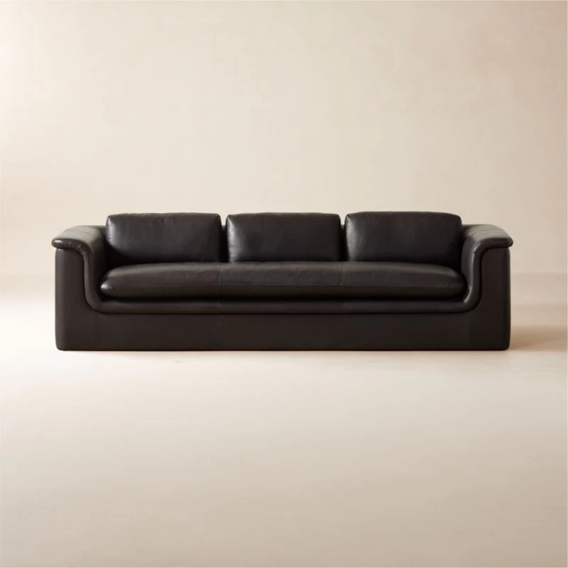 Mardones Black Leather Sofa 3 Mardones Black Leather Sofa