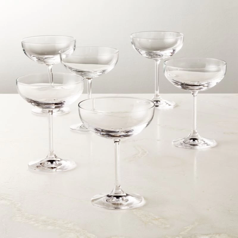 Marie Coupe Cocktail Glasses Set Of 6 3 Marie Coupe Cocktail Glasses Set Of 6