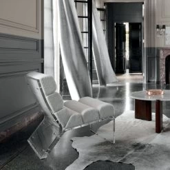 Santoro Round White Quartz Coffee Table -Chic Living Shop MarkusAcrylicLoungeChairJN21 1x1 1