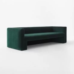 Matra Deep Teal Velvet Sofa -Chic Living Shop MatraGreenVelvetSofa3QSSF22