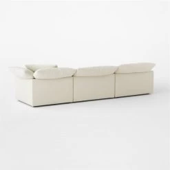 Mattea 4-Piece Neutral Performance Linen Sectional Sofa With Left-Arm -Chic Living Shop Mattea4PcNatLASect3QBSSS23