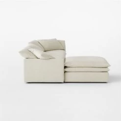 Mattea 4-Piece Neutral Performance Linen Sectional Sofa With Left-Arm -Chic Living Shop Mattea4PcNatLASectSDSSS23