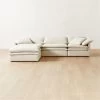 Mattea 4-Piece Neutral Performance Linen Sectional Sofa With Left-Arm -Chic Living Shop Mattea4PcNatLASectSHS23