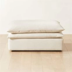 Mattea Neutral Performance Fabric Ottoman