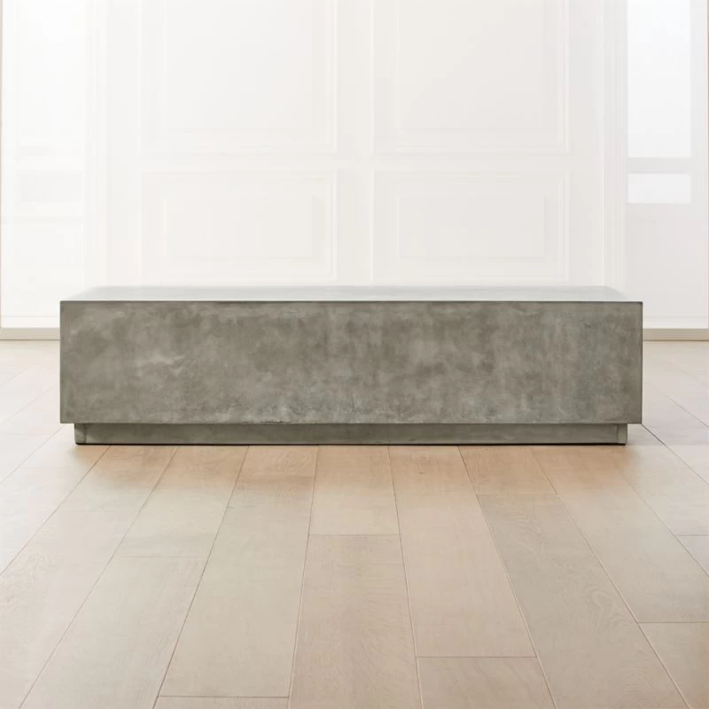 Matter Grey Cement Rectangle Coffee Table 3 Matter Grey Cement Rectangle Coffee Table