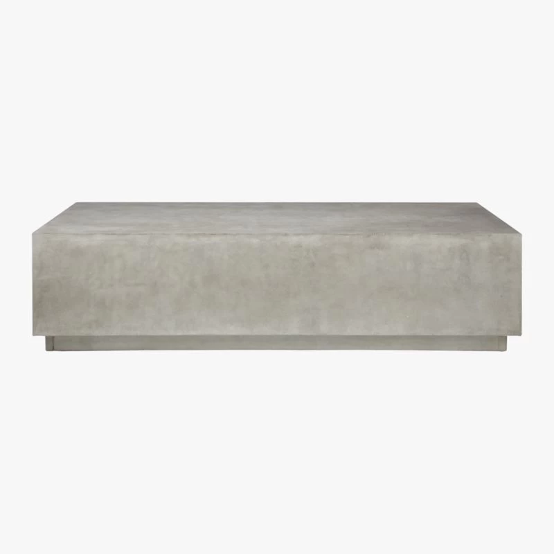 Matter Grey Cement Rectangle Coffee Table 5 Matter Grey Cement Rectangle Coffee Table - Image 3