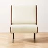 Meda Ivory Wool Armless Lounge Chair 1 Meda Ivory Wool Armless Lounge Chair -Chic Living Shop MedaIvoryWoolLngChairSHF22
