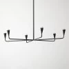 Meldon Matte Black Chandelier -Chic Living Shop MeldonMatteBlackPndntSHF21